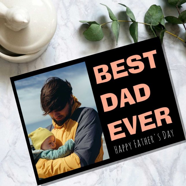 Cartão personalizado do Dia dos Pais com foto (Criador carregado)