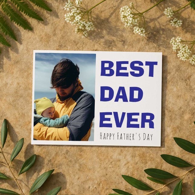 Cartão personalizado do Dia dos Pais com foto (Criador carregado)