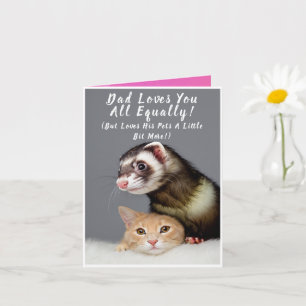 Cartão personalizado do Dia dos Pais com foto engr