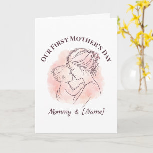 Cartão Personalizado do Primeiro Dia das Mães para