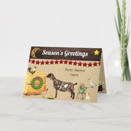 Cartão Personalizado - Fazenda de Capim Nubiano de Natal