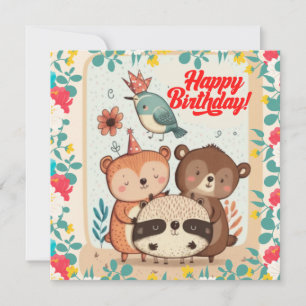 Cartão personalizado Feliz Aniversário