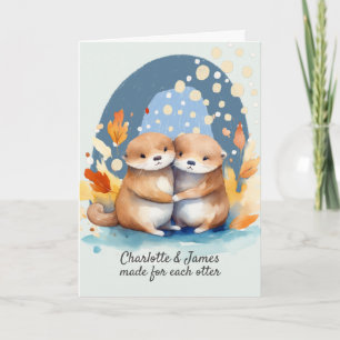 Cartão Personalizado Fomos Feitos Um Para o Outro Lontra