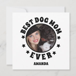 Cartão Personalizado Melhor Mãe de Cachorro de Todos os T