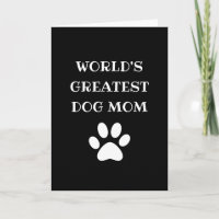 Personalizado Melhor Mãe de Cachorro do Mundo Text