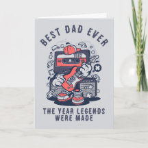 Personalizado Melhor Pai do Ano Cassete Retro