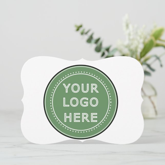 Cartão Personalizado, na moda, moderno e mínimo (Em pé/Frente)