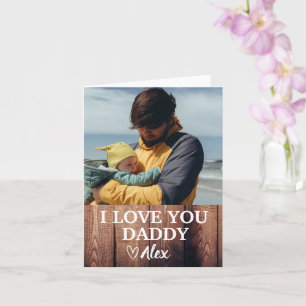 Cartão Personalizado Papai, Eu Te Amo Papai Foto