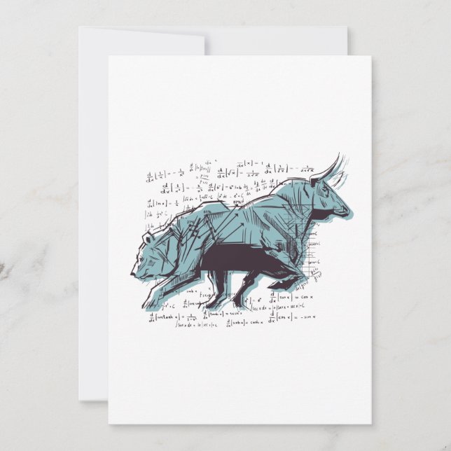 Cartão personalizado para a Bull e o mercado do ur (Frente)