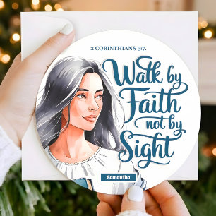 Cartão Personalizado para Mulheres Cristãs 'Caminh