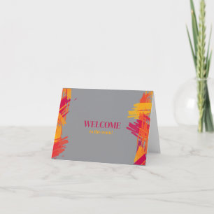 Cartão Personalizado simples Elegante Bem-vindo à equipe