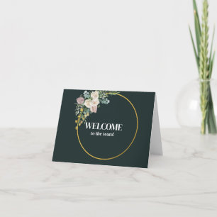 Cartão Personalizado simples Elegante Bem-vindo à equipe