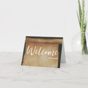 Cartão Personalizado simples Elegante Bem-vindo à equipe