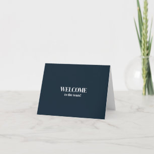 Cartão Personalizado simples Elegante Bem-vindo à equipe