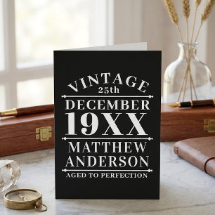 Cartão Personalizado Vintage Envelhecido à Perfeição