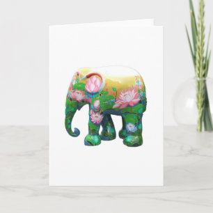Cartão Personalizar as Flores da Selva da África Safari A