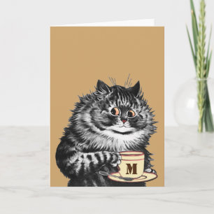 Cartão Personalizar Mug Inicial, Louis Wain