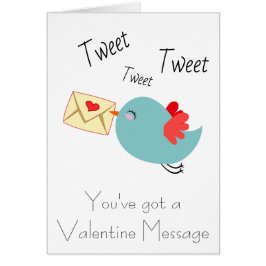 Cartão Personalizar Namorados Tweet Love Card