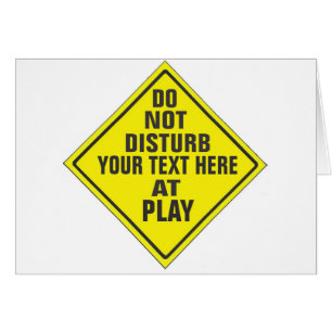 CARTÃO PERSONALIZAR NÃO PERTURBAR SINAL