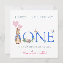 Cartão Personalizar o nome da criança - primeiro aniversa