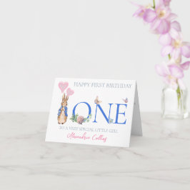 Cartão Personalizar o nome da criança - primeiro aniversa