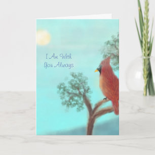 Cartão Personalizar o padrão "Eu estou com você sempre"