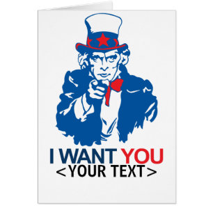 CARTÃO PERSONALIZAR O TIO QUE SAM QUER,<YOUR TEXT>