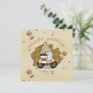 Cartão Personalizar para Pai de Lover de Café Vintage