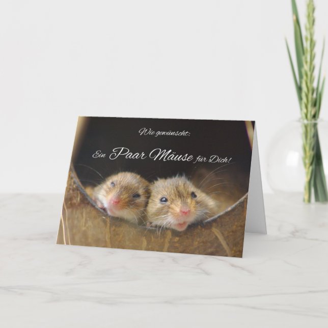 Cartão Personalizar um alemão engraçado (Frente)