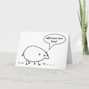 Cartão Personalizável Adicione Sua Própria Legenda Cartoo