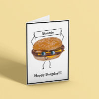 Cartão Personalizável Birthday Burgers