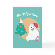 Personalizável - Bom Natal para o Cachorro Spitz J