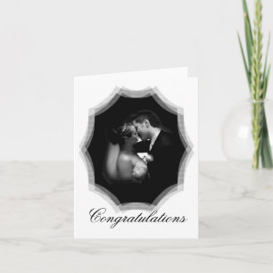 Cartão Personalizável de Casamento de Casal de Bei