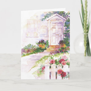 Cartão personalizável de porta de caixa de água