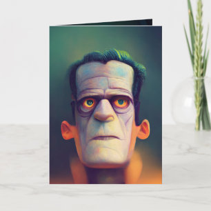 Cartão Personalizável do Monstro do Dr. Frankenste