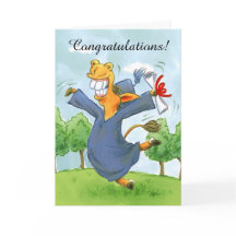 Cartão personalizável para a graduação de boné fel