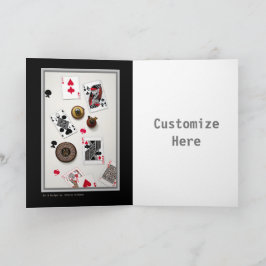 Cartão Personalizável Poker Artsy para Jogadores