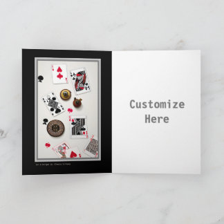 Cartão Personalizável Poker Artsy para Jogadores