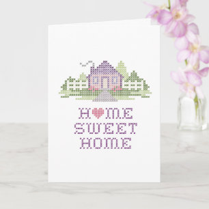 Cartão Personalize a sua placa de saudação Home Sweet H