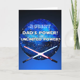 Cartão Personalize as Espadas de Luz POWER UNLIMITED POWE