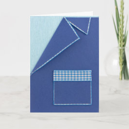 Cartão Personalize blue Birthday blazer
