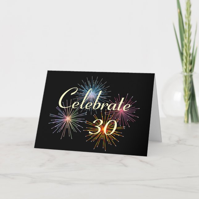 Cartão Personalize com Qualquer Ano~Celebre um Aniversári (Frente)