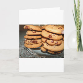 Cartão Personalize Cookies Sobremesa Chocolate Chip Doces