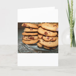 Cartão Personalize Cookies Sobremesa Chocolate Chip Doces