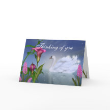 Personalize esta bela placa de saudação Swan