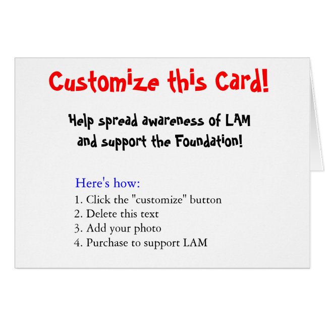 Cartão Personalize este cartão! (Frente Horizontal)