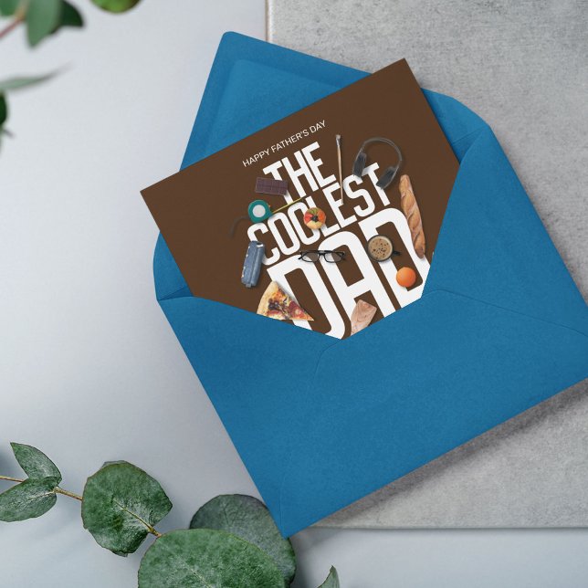 Cartão Personalize Moderno O Melhor Pai de Todos (Criador carregado)