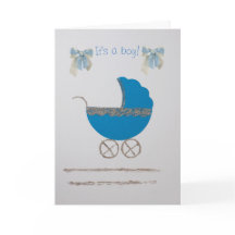 Personalize o carrinho de bebê azul-ouro