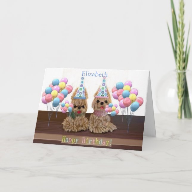 Cartão Personalize o padrão "Parabéns" (Frente)