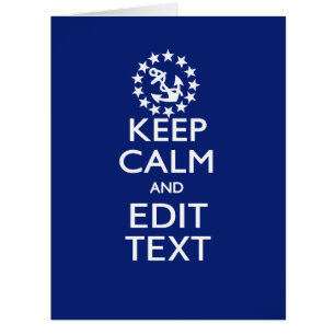 Cartão Personalize O Seu Texto De Mantenha A Calma E Edit